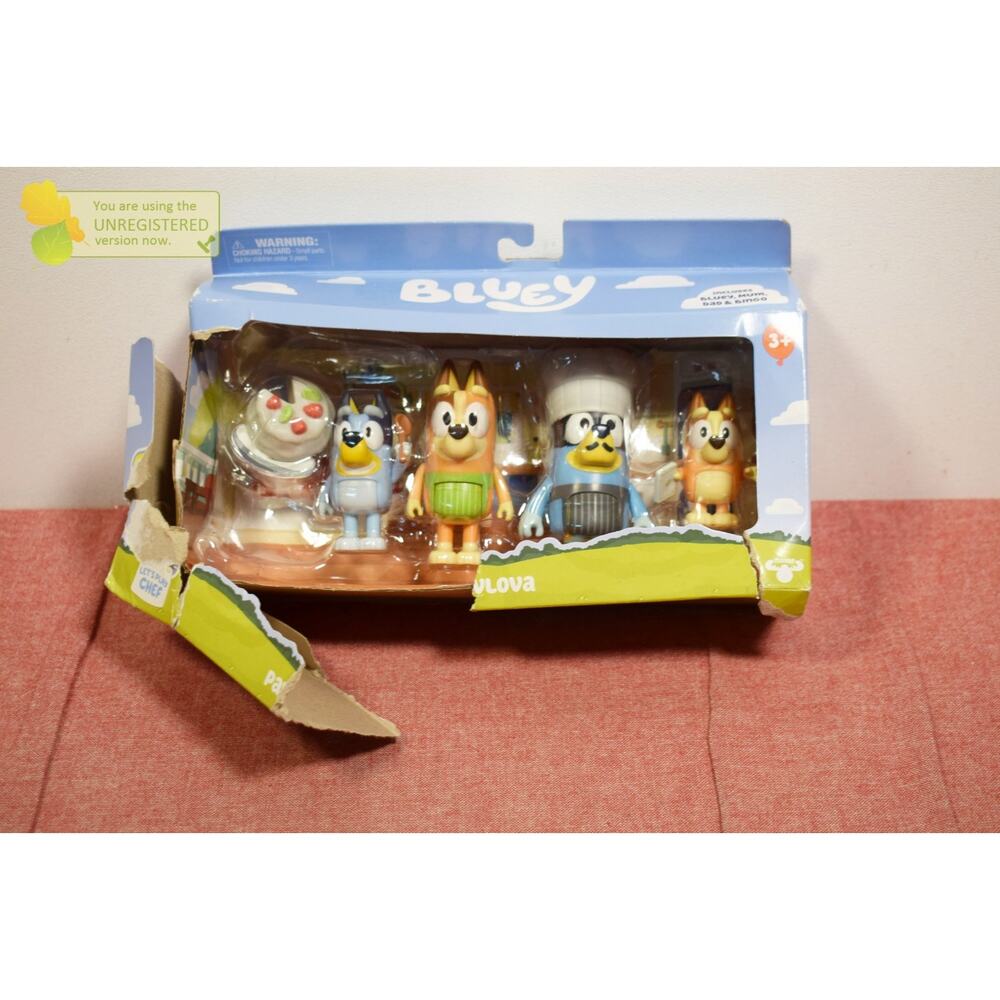 Bluey Let's Play Chef Mini Figure Pavlova 4pk - Picture 2 of 7